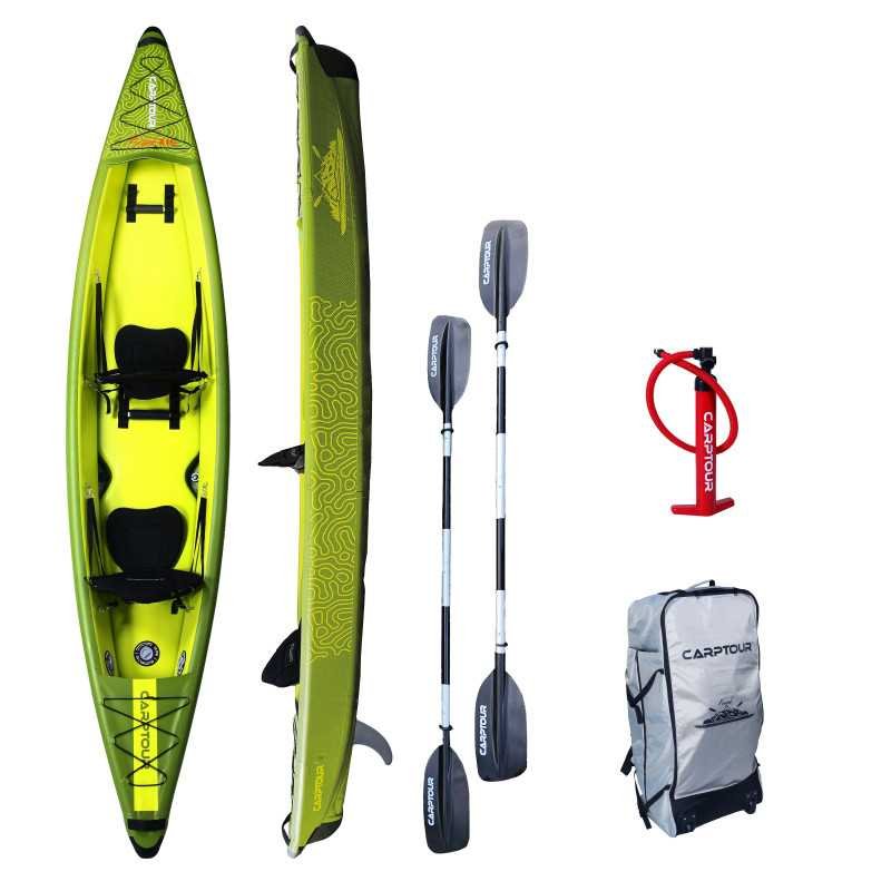 Kayak Gonflable Carptour Deux personnes Vert Citron 415cm / 80cm Kayak Gonflable Carptour Deux personnes Vert Citron 415cm / 80cm-Navigation-Carptour