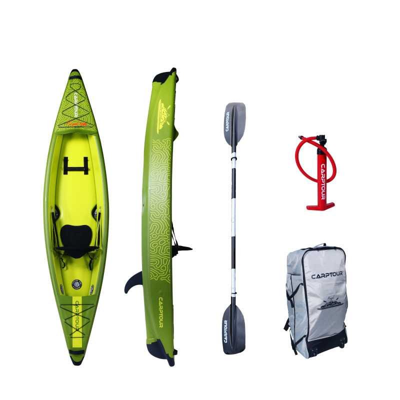 Kayak Gonflable Carptour une personne Vert Citron 350cm / 80cm-Navigation-Carptour