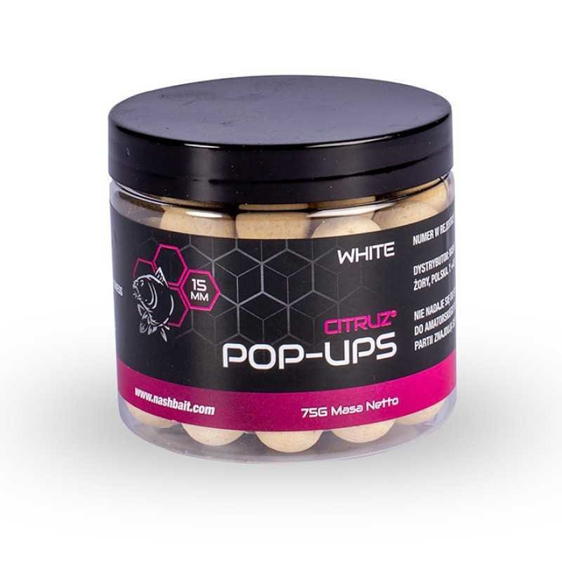 Pop-Ups Citruz White Nashbait 75g Pop-Ups Citruz White Nashbait 75g-Appâts-Carptour