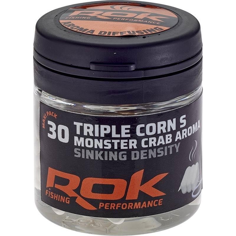 Maïs Artificiel + Trempage Rok Triple Corn S Sinking Density  (x30)-Appâts Artificiels-Carptour