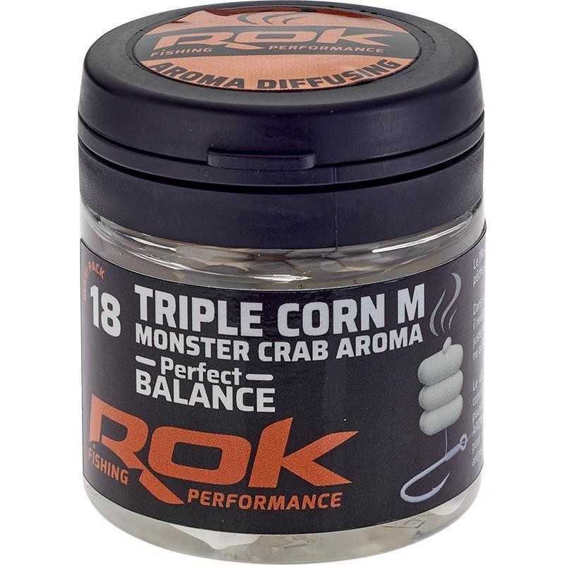 Maïs Artificiel + Trempage Rok Triple Corn M Perfect Balance (x18)-Appâts Artificiels-Carptour
