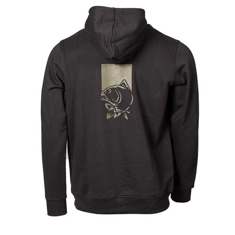 Sweat Make It Happen Hoody Fish Logo Black Nash-Vêtements-Carptour