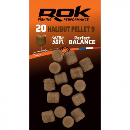 Pellet Artificiel Halibut 9mm Perfect Balance Arômatisé Rok (x20)