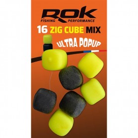 Zig Cube Ultra Pop-Up Jaune & Noir Rok (x16)