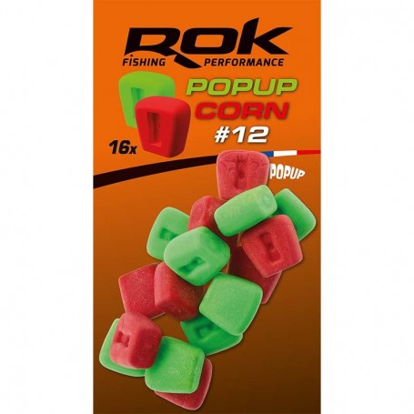 Maïs Artificiel Pop-Up Corn Rouge & Vert Rok (x16)