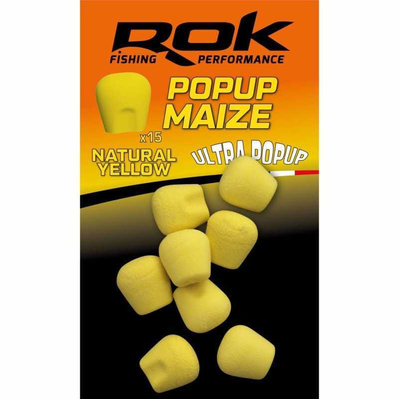 Maïs Artificiel Natural Yellow Pop-Up Rok (x15)-Appâts Artificiels-Carptour