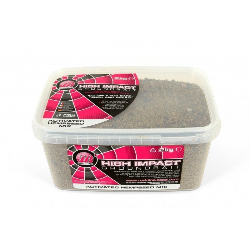 Mainline High Impact Groundbait Hempseed Mix 2kg-Appâts-Carptour