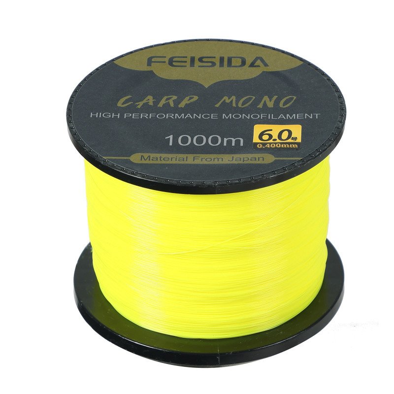 Nylon Carpline Feisida Jaune fluo 1000m-Ligne-Carptour