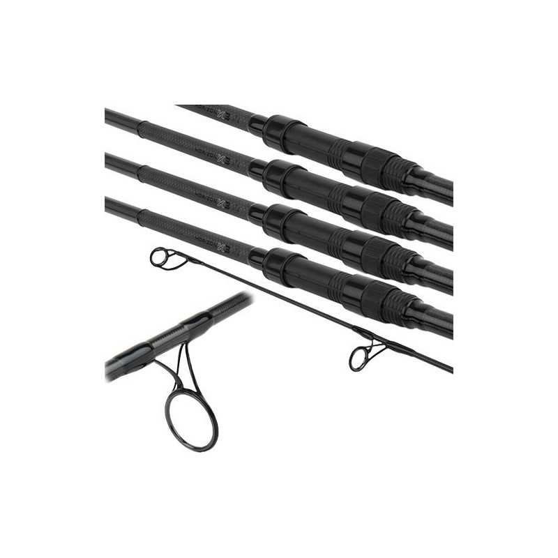 Canne Fox Horizon X3 - S 12' 3.5lb Full Shrink (Pack x4)-Packs et Ensembles-Carptour