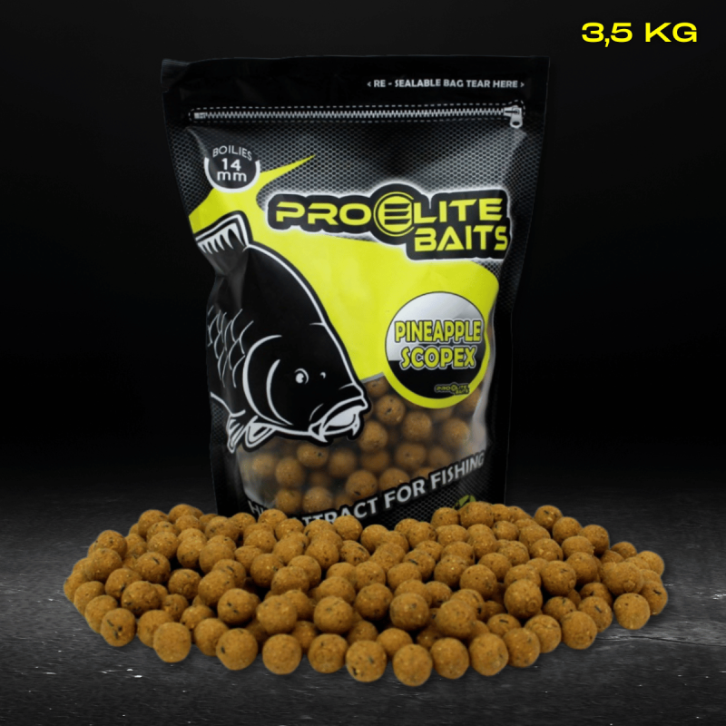 Bouillettes ProElite Baits Pineapple & Scopex Classic 14mm 3.5kg Bouillettes ProElite Baits Pineapple & Scopex Classic 14mm 3.5kg-Appâts-Carptour