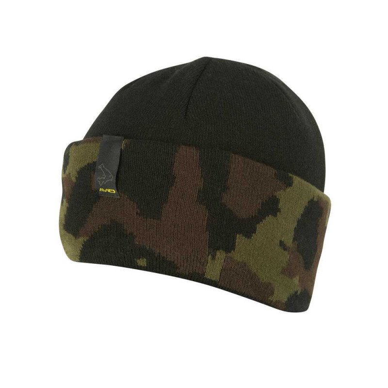 Bonnet Avid Black & Camo Beanie-Vêtements-Carptour