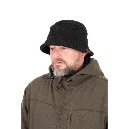 bob polaire fox sherpa bucket hat black