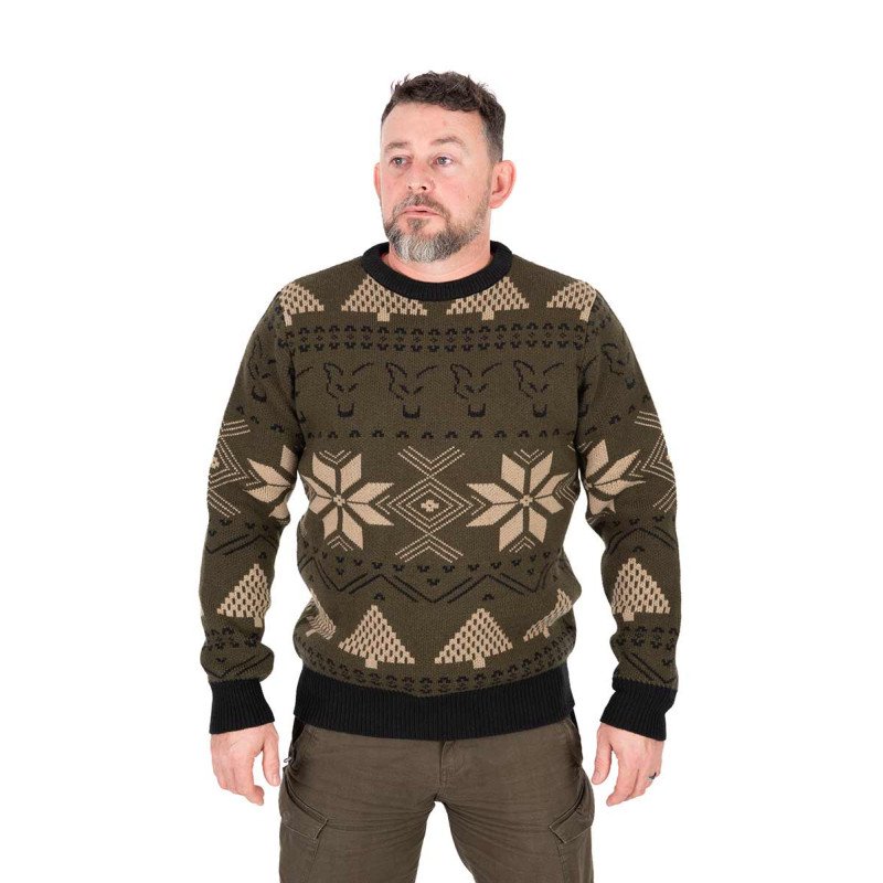 Pull Fox Festive Jumper - Edition Limitée (spécial Noël)-La Hotte du Père Noël-Carptour