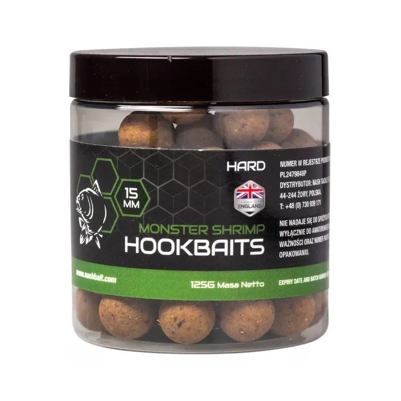 Bouillettes Monster Shrimp Hard Hookbaits Nashbait-Appâts-Carptour