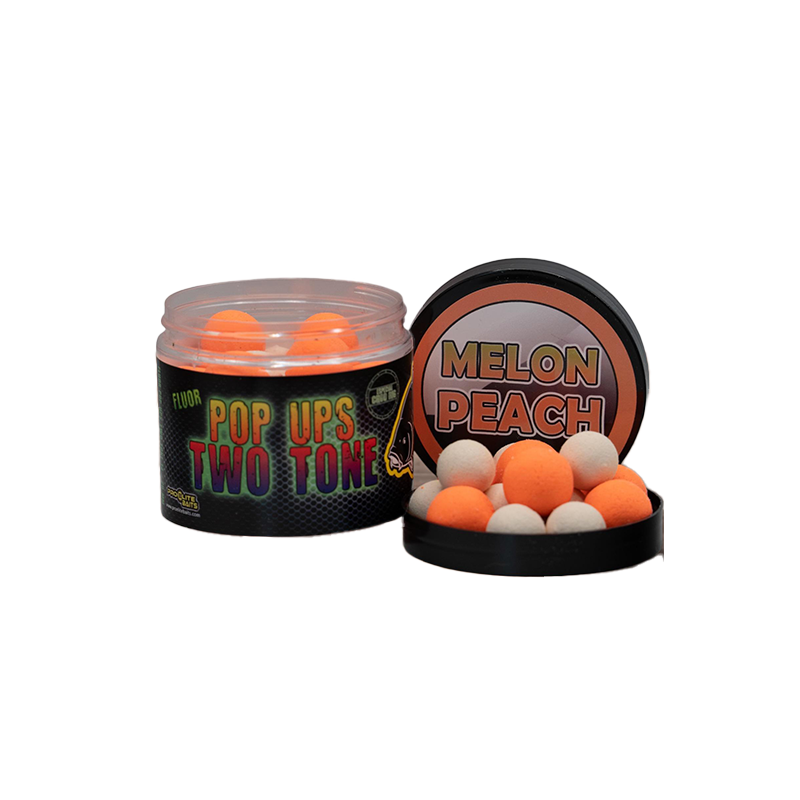 Fluor Pop-Ups Two Tone ProElite Baits Melon & Peach 14/20mm 60g-Appâts-Carptour