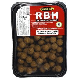 Bouillettes Fun Fishing RBH Moule Ecrevisse 20mm 800g