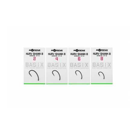 Hameçon Korda Basix Kurv Shank Barbeless