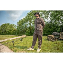 Sweat à Capuche Avid Compound Zip Hoodie Brown