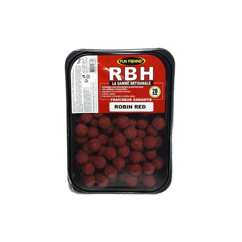 Bouillettes Fun Fishing RBH Robin Red 20mm 800g-Appâts-Carptour