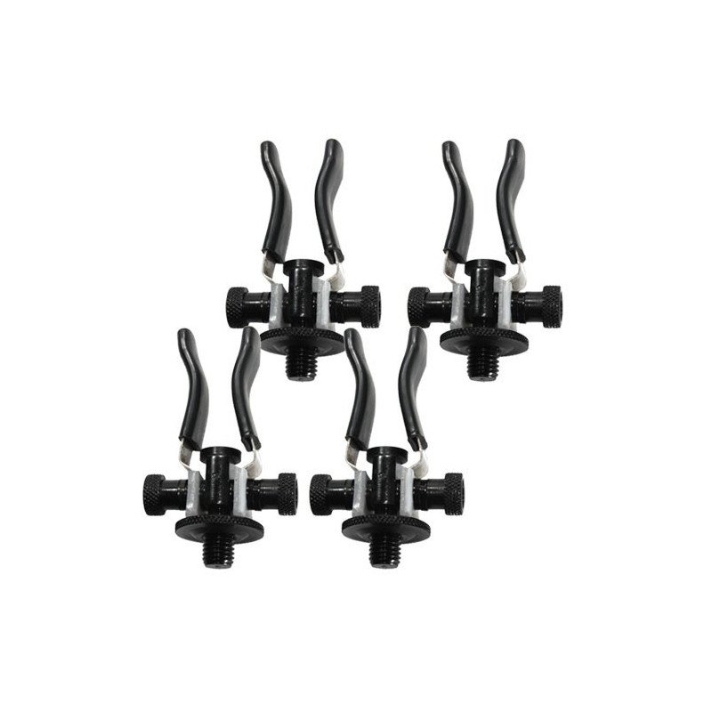 Support Arrière Carptour Ajustable Rod Rest Black (x4)-Piques et Supports-Carptour