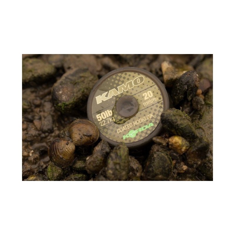 Kamo Coated Hooklink Korda tresse 20m-Tresse et Terminaux-Carptour