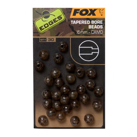 Perle Fox Edges Camo Tapered Bore Bead 6mm