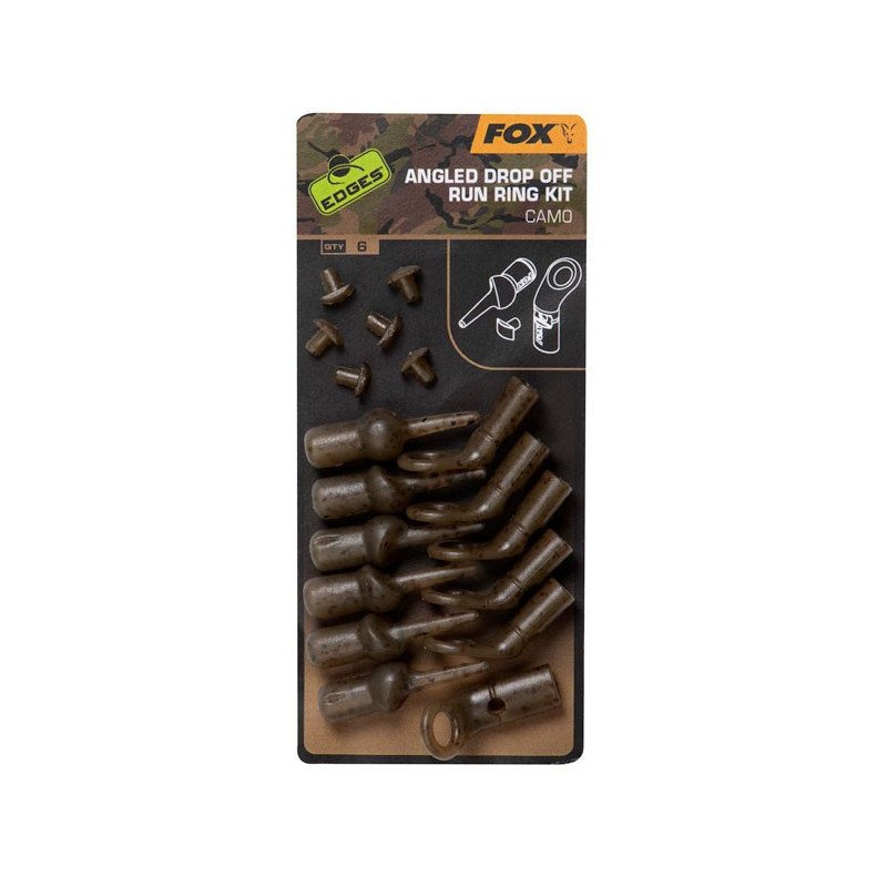 Kit de Montage Fox Edges Camo Angled Drop Off Running Rig Kit (par 8)-Outils et Accessoires-Carptour