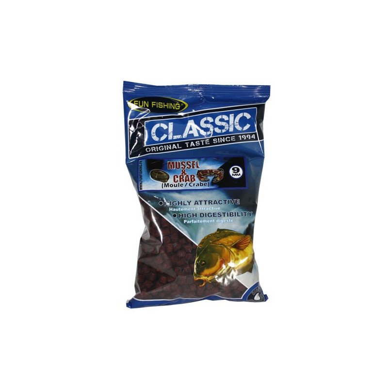 Pellets Fun Fishing Classic Moule Crab 9mm 700g-Appâts-Carptour