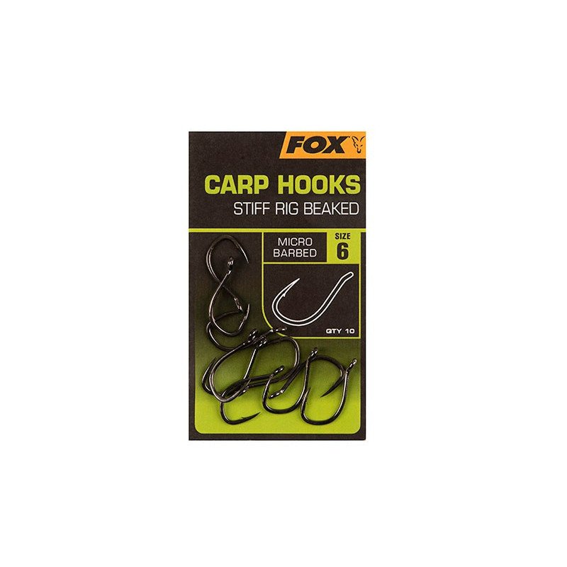 Hameçon Fox Carp Hooks Stiff Rig Beaked-Hameçons-Carptour