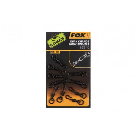 Emerillon Fox Edges Kwick Change Hook Taille 10 (par 10)