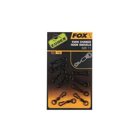 Emerillon Fox Edges Kwick Change Hook Taille 11 (par 10)