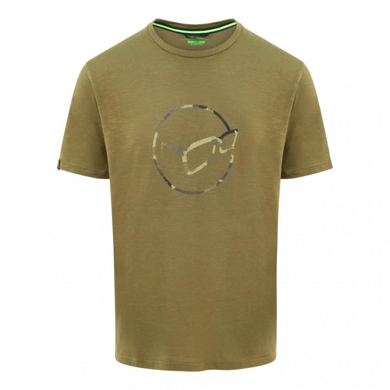 T-Shirt Korda Le Distressed Logo Tee Olive-Vêtements-Carptour