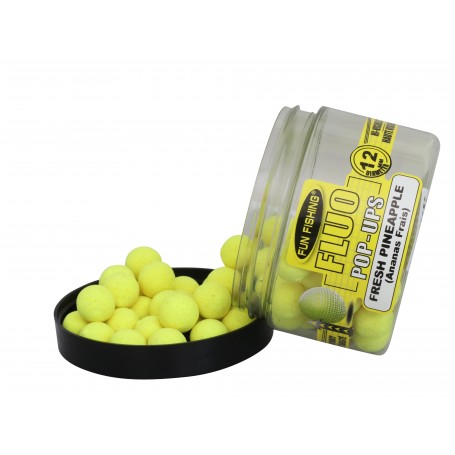 Fluo Pop Ups Ananas Jaune 12mm 55g FUN FISHING