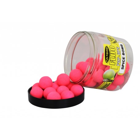 Fluo Pop Ups Spice Bomb Rose 15mm 67g FUN FISHING