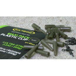 Pack Plastic Clip plomb FUN FISHING clay