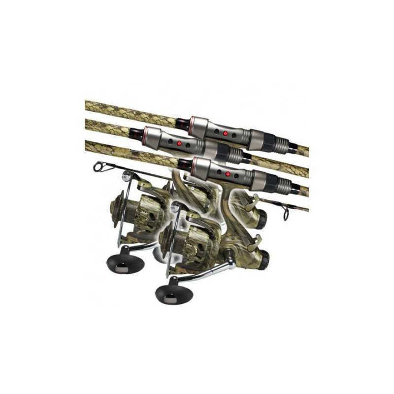 Ensemble CDE Carp CR-02 Camou 12’ 3lbs CR6000 Camou (x3) Ensemble Carptour Carp CR-02 Camou 12’ 3lbs CR6000 Camou (x3)-Ensembles-Carptour