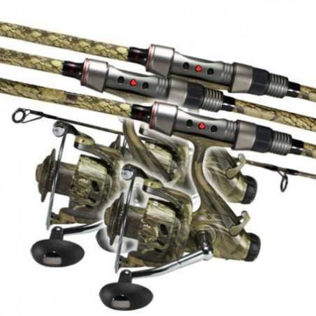 Ensemble CDE Carp CR-02 Camou 12’ 3lbs CR6000 Camou (x3)