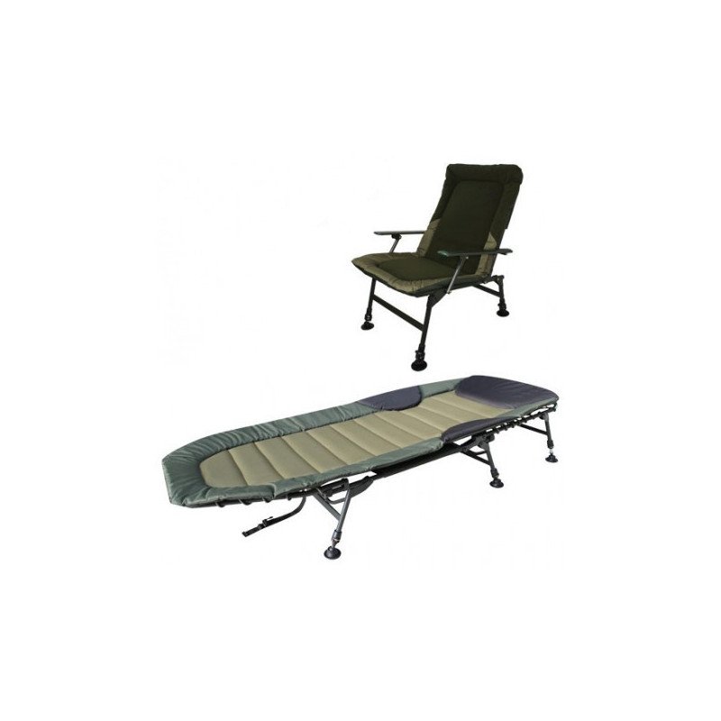 Pack Confort Carptour Bedchair Flat & Level Chair Carptour Peach Skin-Confort-Carptour