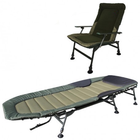 Pack Confort Carptour Bedchair Flat & Level Chair CDE Peach Skin