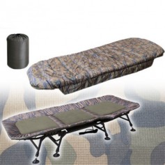 Pack Confort CDE APEX Camou Bedchair S1 Wide 8 Pieds & Duvet Rip stop Wide