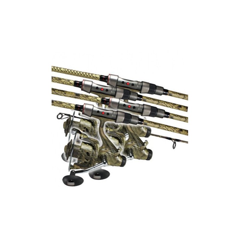 Ensemble Carptour Carp CR-02 Camou 10’ 3.25lbs CR6000 Camou (x4)-Ensembles-Carptour