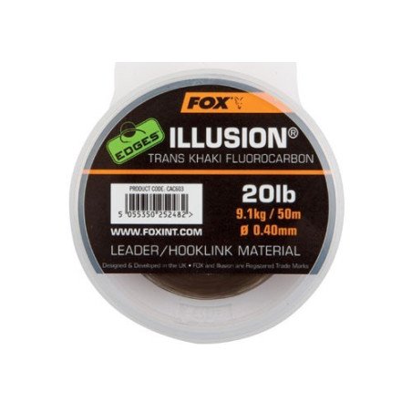 Fluorocarbon Fox Edges Illusion Trans Kaki 50m | Tresse et Terminau...