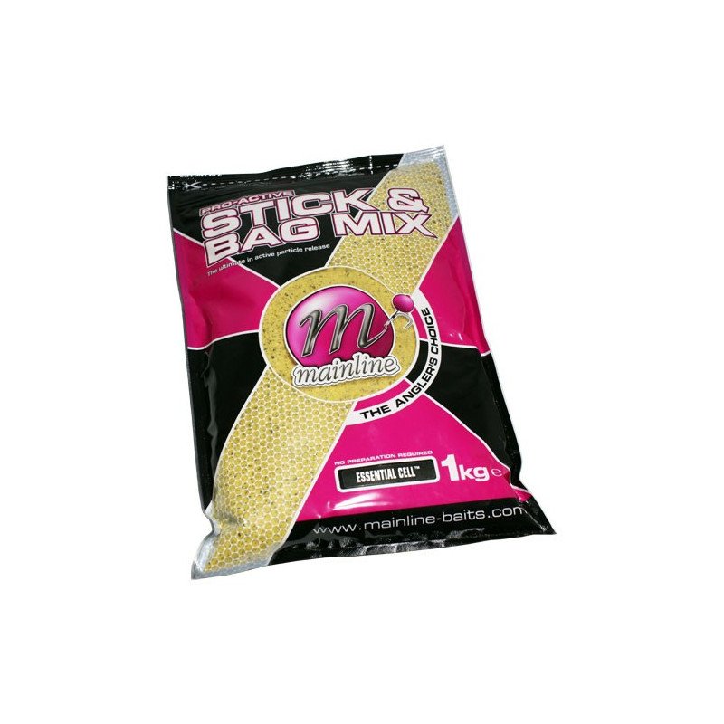 Mainline Stick & Bag Mix 1kg Essential Cell-Appâts-Carptour