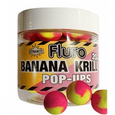Dynamite Baits Fluro  Pop Ups Banana Krill 15mm