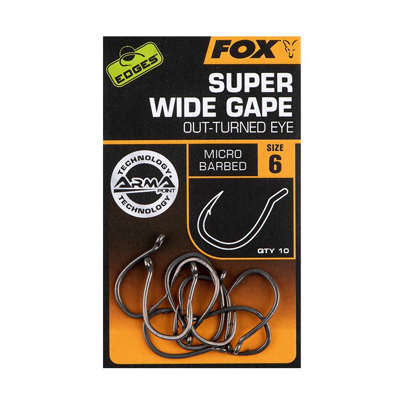 Hameçon Fox Edges Super Wide Gape (Out-Turned Eye)-Hameçons-Carptour